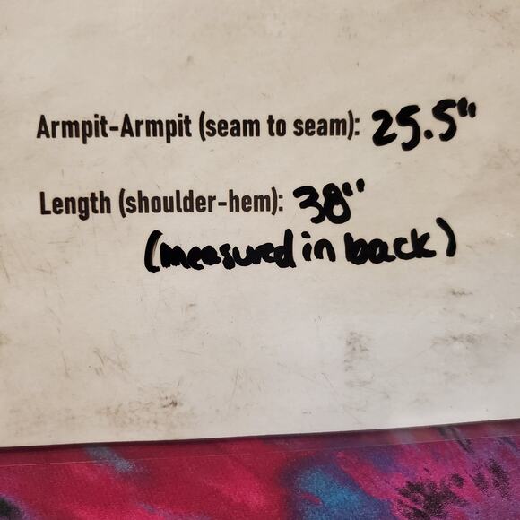 Hot Topic Tie Dye Fringe Kimono Junior Womens Size XL Sheer Flowy Layer Top - Picture 8 of 8